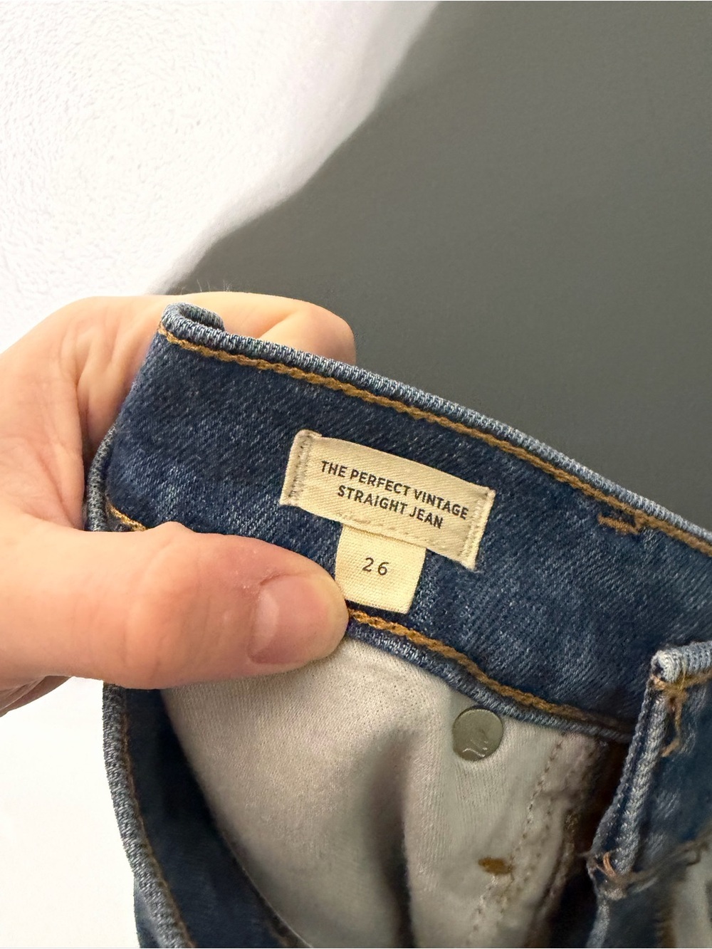 Madewell The Perfect Vintage Straight Jean in Mayfield Wash Size 26 - Picture 5 of 7
